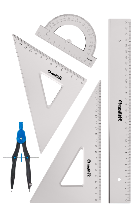 Set de geometrie transparent